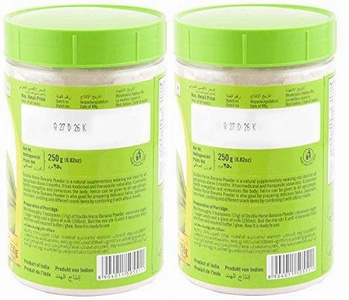 Double Horse Banana Powder (250 grams, Pack of 2)