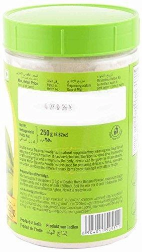 Double Horse Banana Powder (250 grams, Pack of 2)