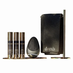 douxds The King Set, FLEX™ Pro Vibrating Face Brush, WAR™ Charcoal Face Wash, PRIME™ Vitamin Face Quench, CRUSH™ Instant Bump Serum, MIRO™ Face Towel, 5-In-1 Skincare Set, Acne Treatment