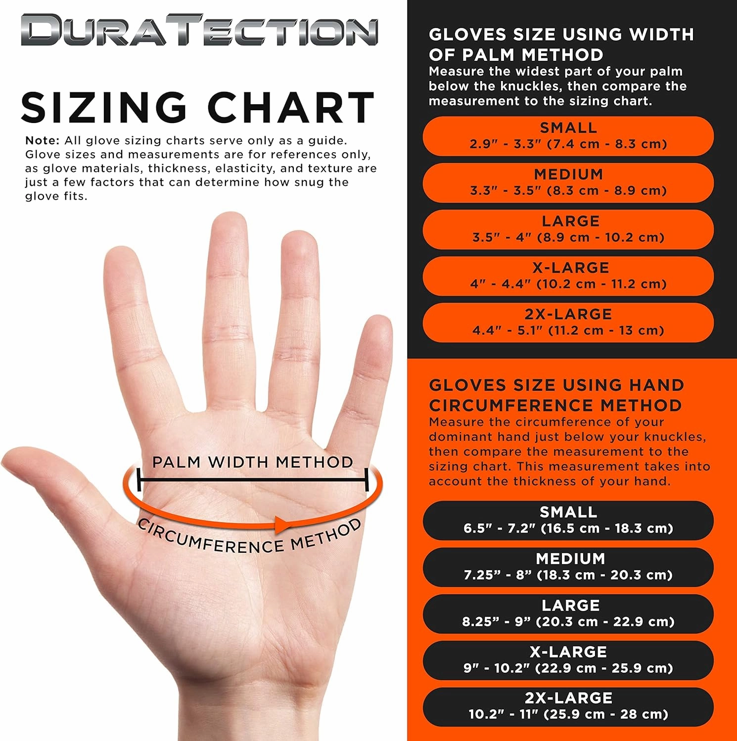 Dura-Gold Duratection 8 Mil Orange Super Duty Diamond Textured Nitrile Disposable Gloves