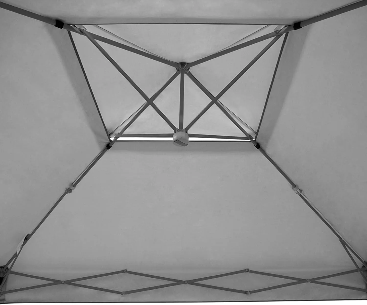 E-Z UP Patriot ONE-UP Technology Vented Shelter, 10' x 10', Steel Grey