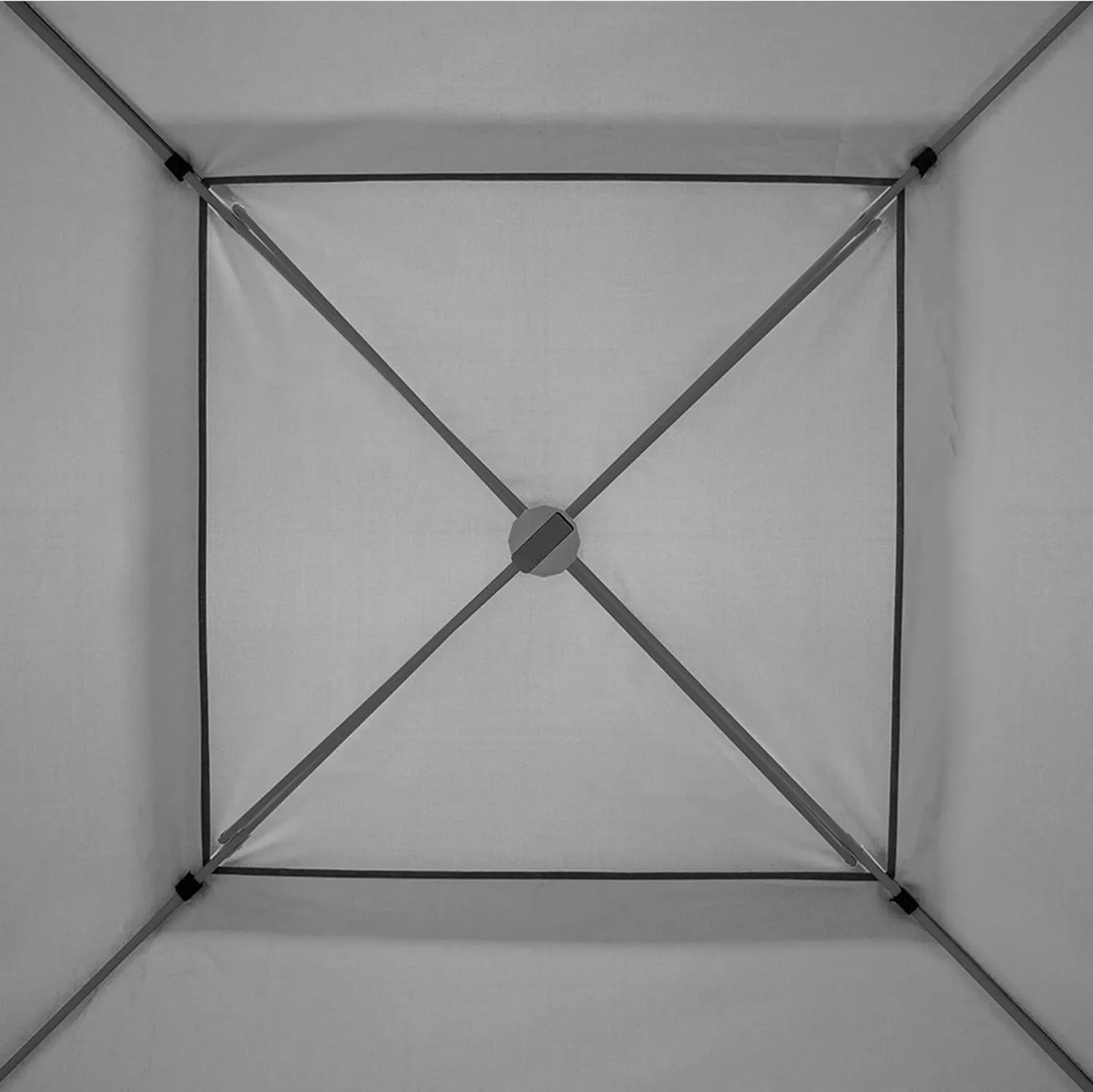 E-Z UP Patriot ONE-UP Technology Vented Shelter, 10' x 10', Steel Grey