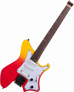EART GW2P-SE Headless Electric Guitar, Solid Electric Guitar,Carbon-Roasted Hard Maple Neck Fully Adjustable Bridge, Satin Finish
