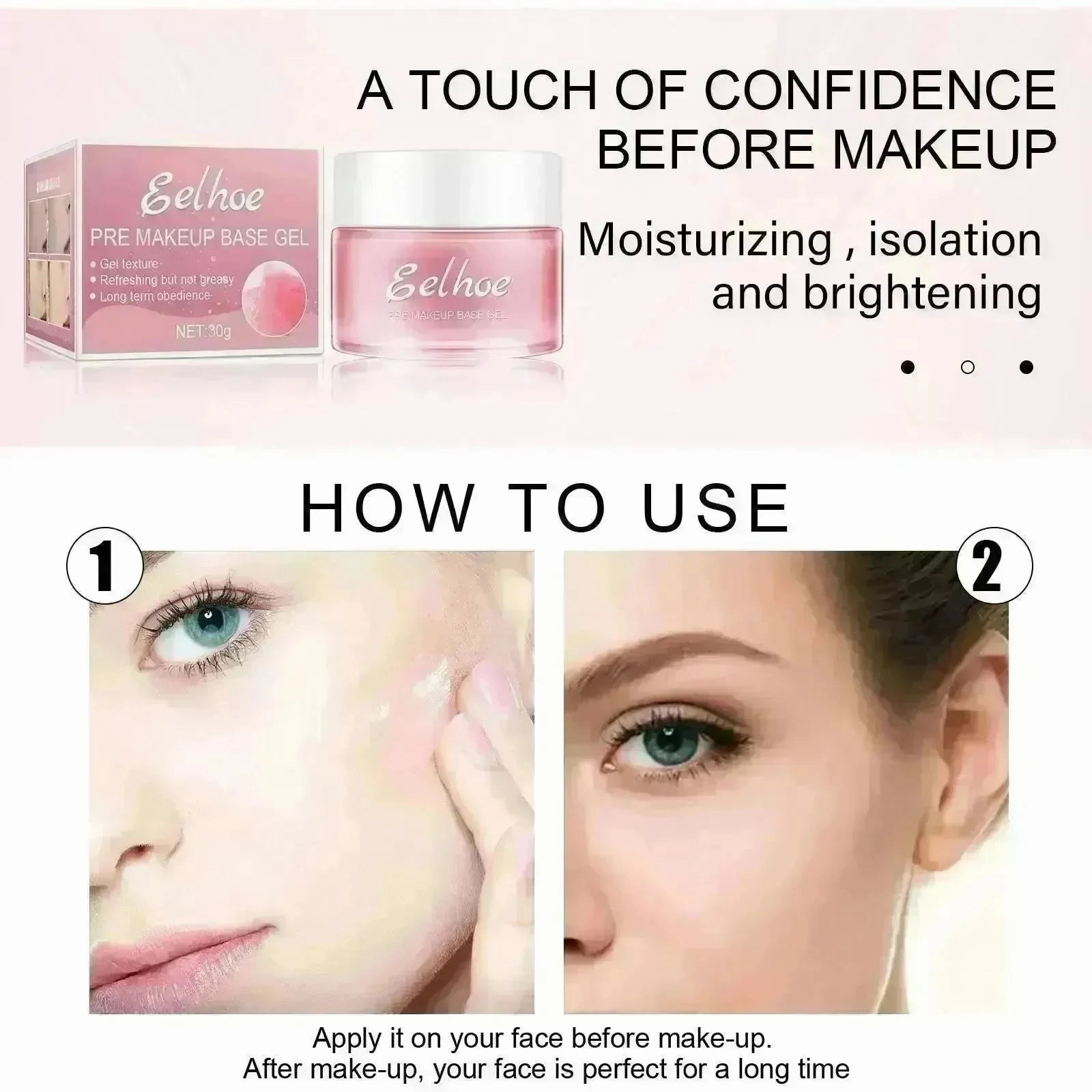 EELHOE Makeup Base Long Lasting Isolation Oil Free Makeup Primer