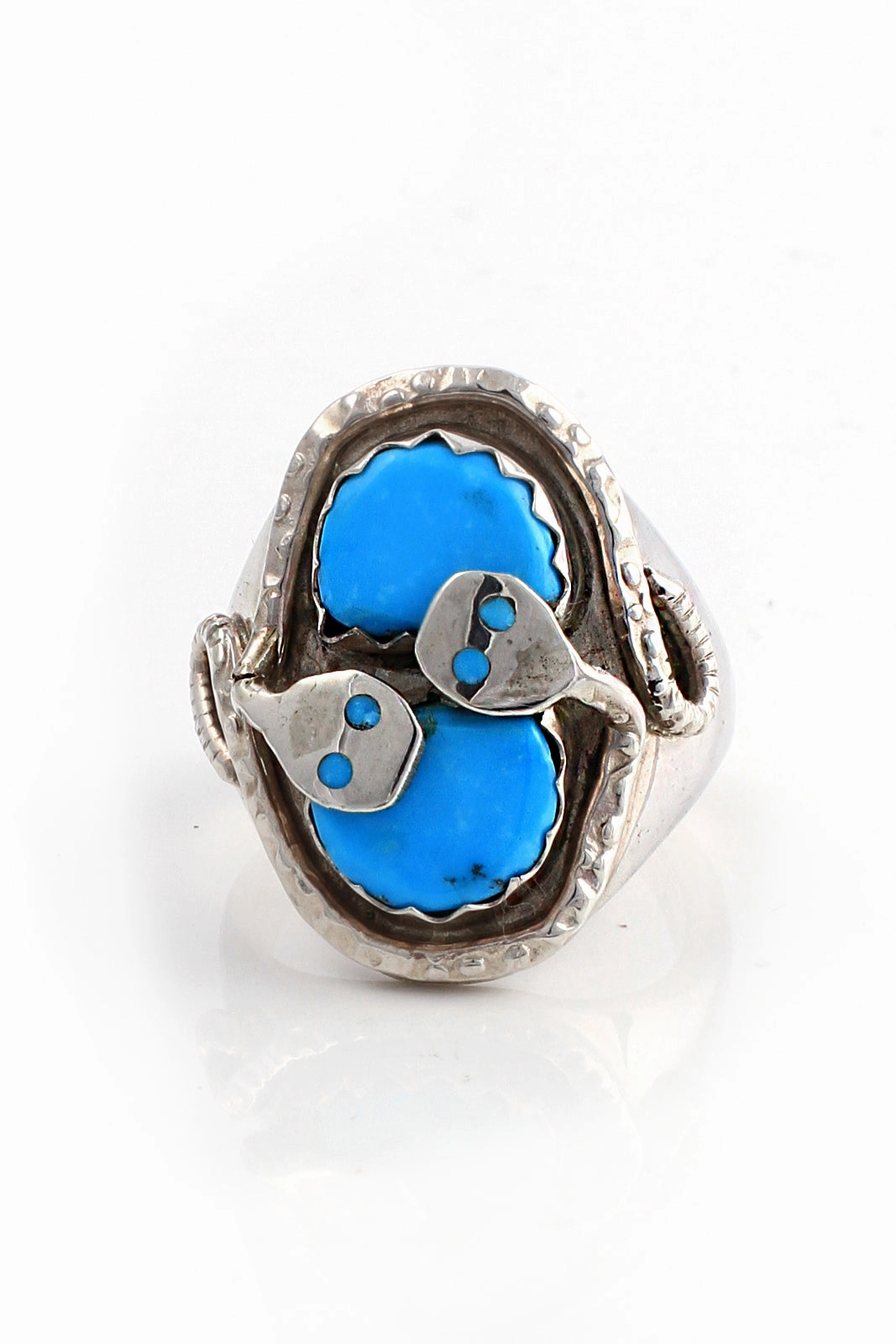 Effie Calavasa Turquoise Snake Ring (Size 9.5)