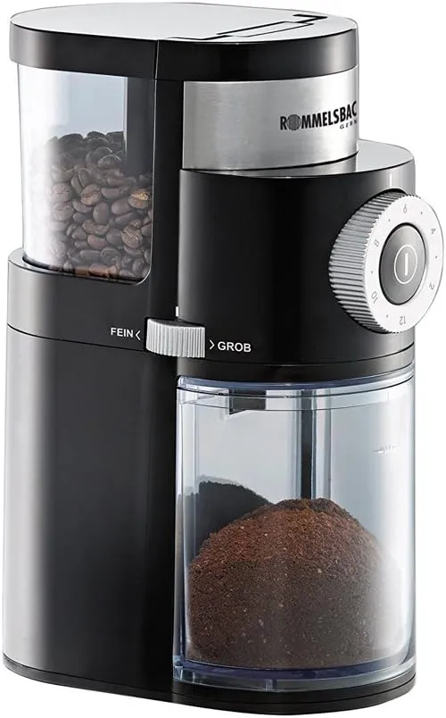 EKM200 Coffee Grinder mill Black Silver
