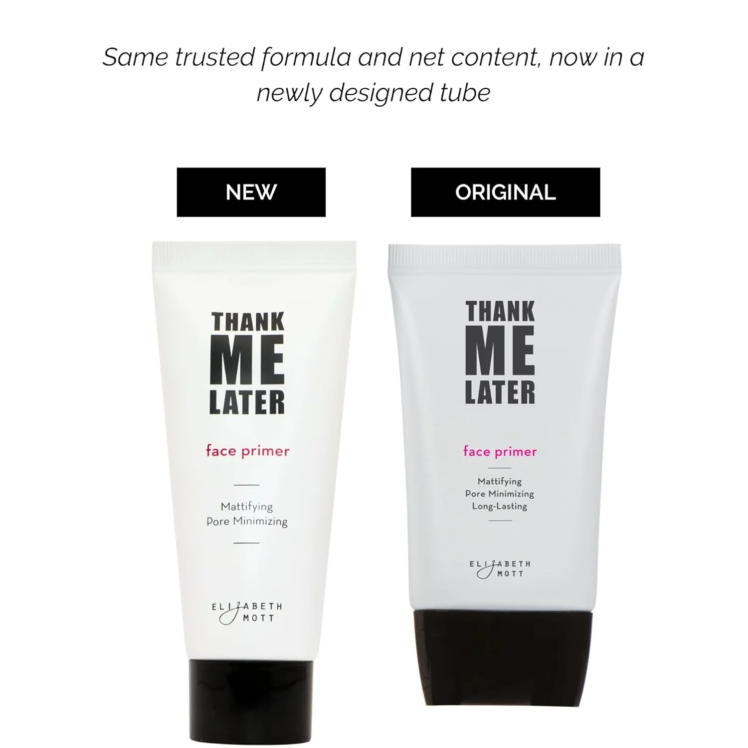 Elizabeth Mott Thank Me Later Face Primer - Mattifying Makeup Base Primer for Shine and Oil Control - Pore Minimizer, Hides Wrinkles and Fine Lines – Long-lasting Makeup Gripping Formula 30 g