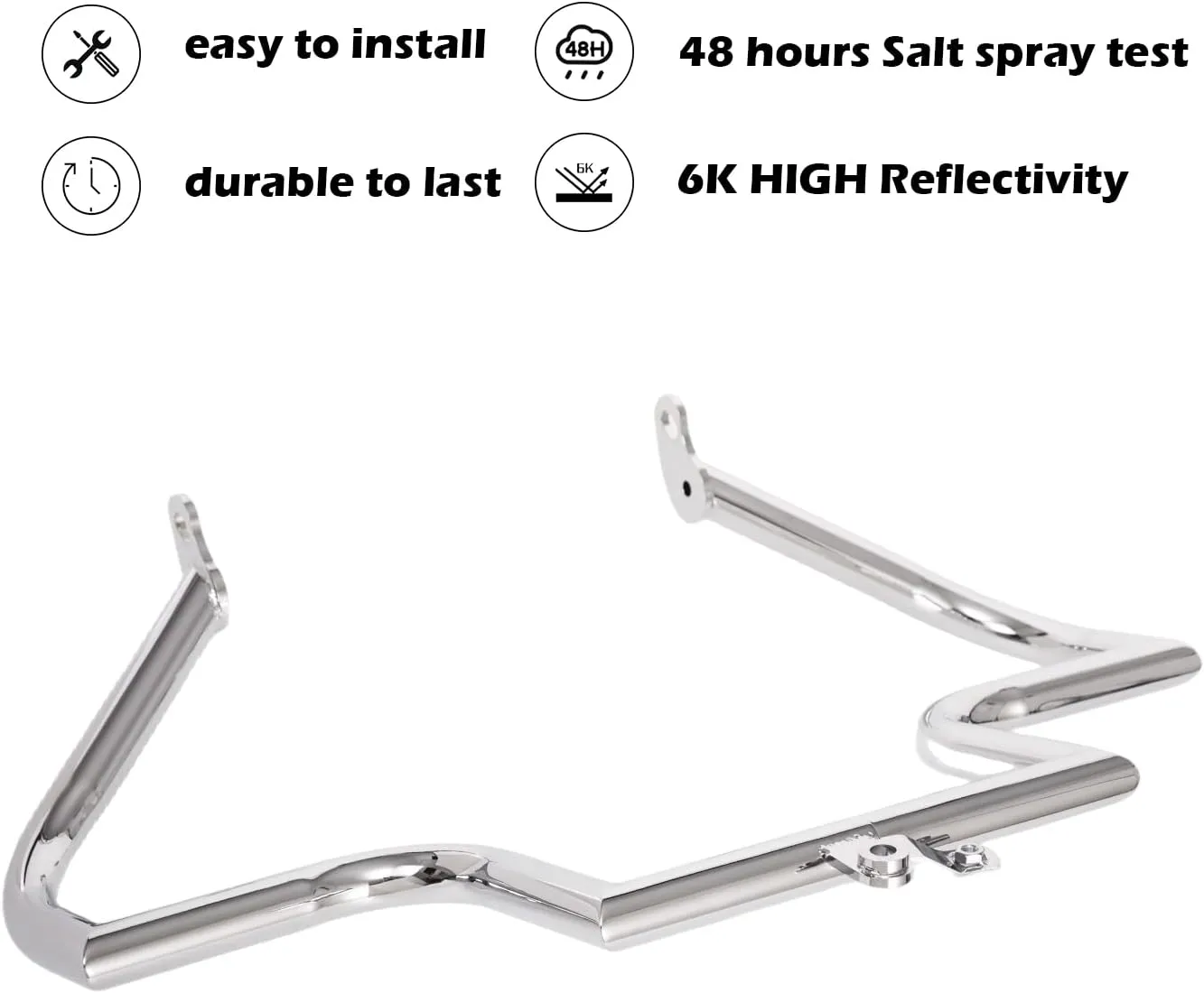 Engine Guard Highway Freeway Crash Bar for Honda VTX 1300 R S C Models 1300R 1300C 1300S (Silver)