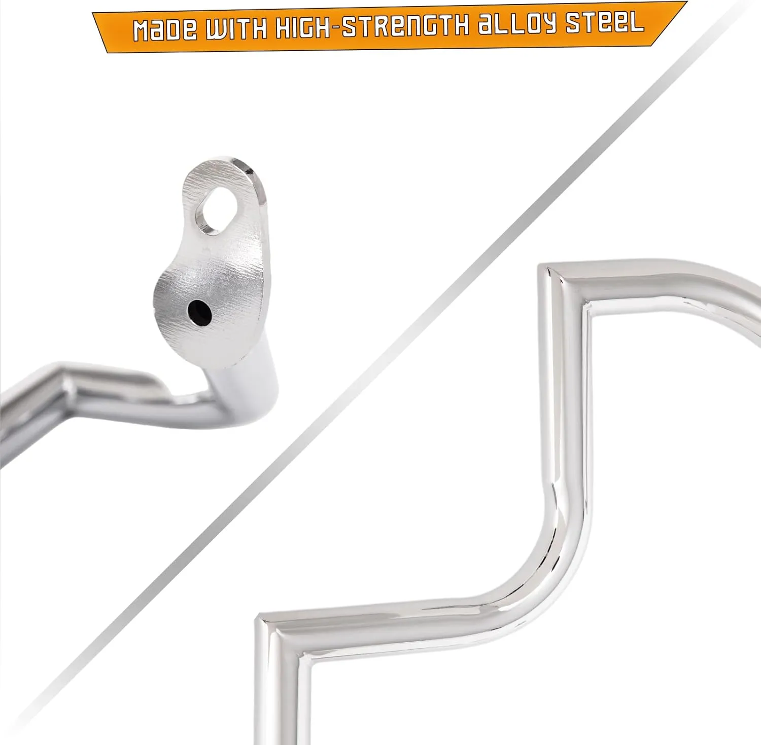 Engine Guard Highway Freeway Crash Bar for Honda VTX 1300 R S C Models 1300R 1300C 1300S (Silver)