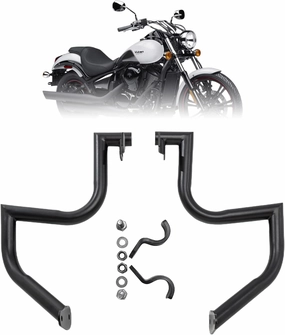 Engine Guard Highway Crash Bar for Kawasaki Vulcan 900 VN900 Classic Custom 2006-2019(Black)