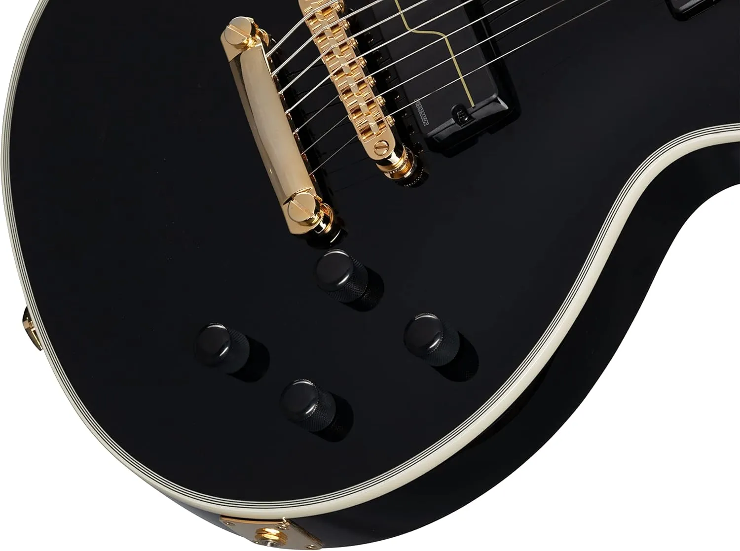 Epiphone Matt Heafy Les Paul Customs Origins 7 String, Ebony with Case