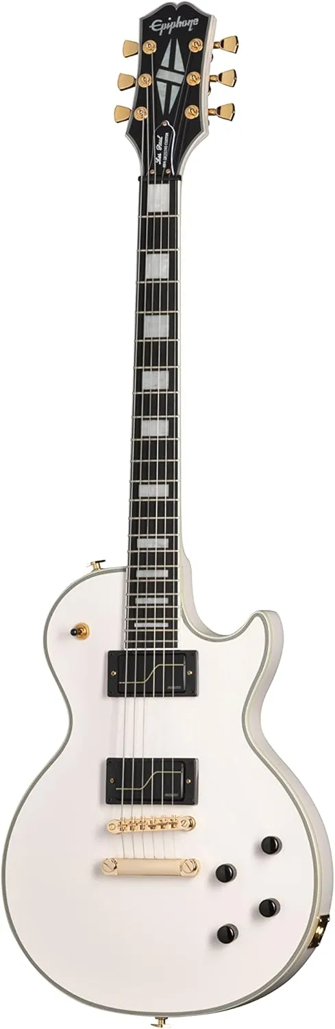 Epiphone Matt Heafy Les Paul Customs Origins, Bone White with Case