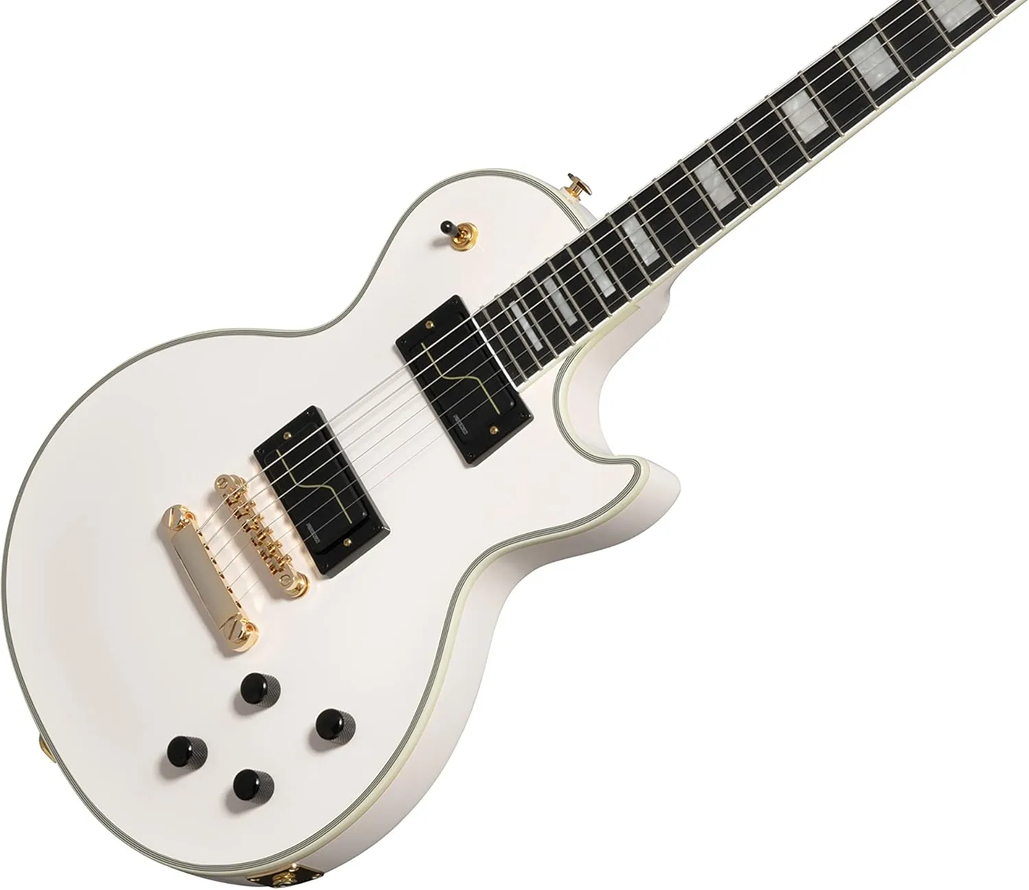 Epiphone Matt Heafy Les Paul Customs Origins, Bone White with Case