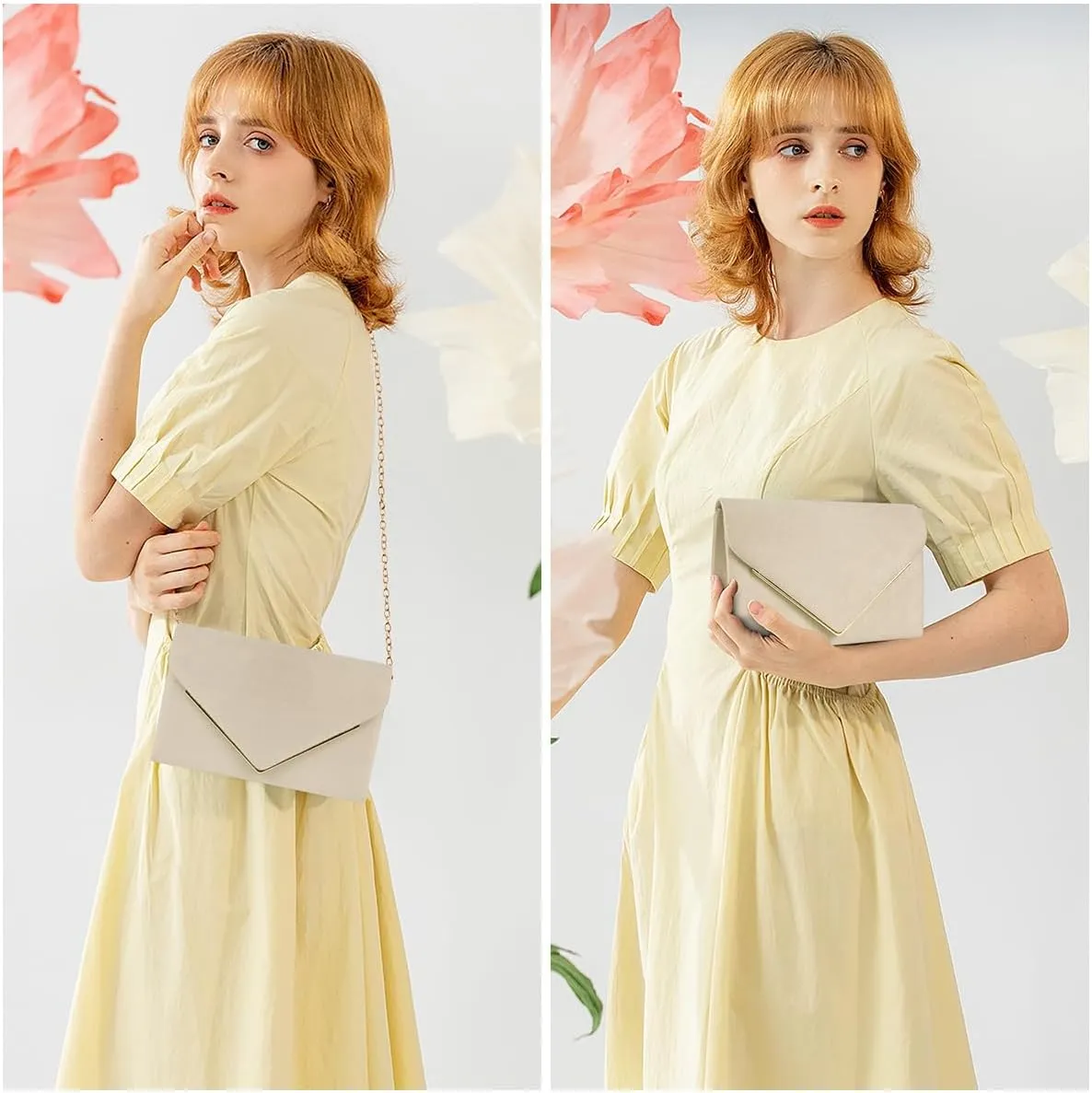 Evening Bag Clutch Purses for Women, Rhinestones Purse, Sparkling Envelope Evening Bag with Detachable Chain