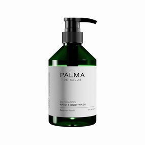 Exfoliating Hand & Body Wash (Organic Bergamot Neroli) | Hydrating Cleanser with Avocado Oil, Betaine from Sugar Beets & Olive Pits – Plant-Based Scrub for Glowing Skin | 17 fl oz