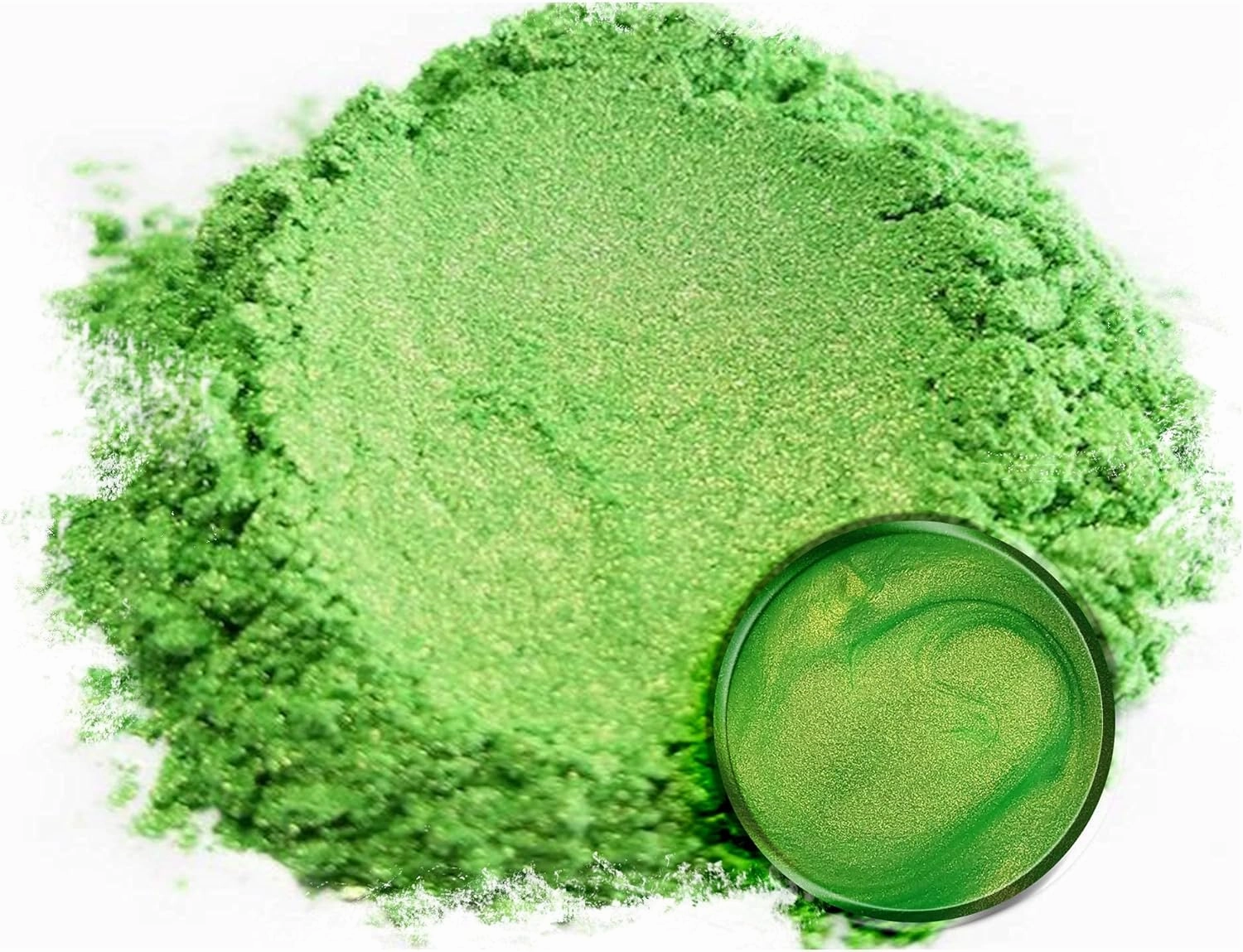 Eye Candy Pigments Premium Green Mica Powder - Jade Green (50gr) - for Epoxy, Resin, Soap, Paint, Woodworking, Acrylic Pouring, Bath Bombs, Fishing Lures - DIY Arts and Crafts Additive