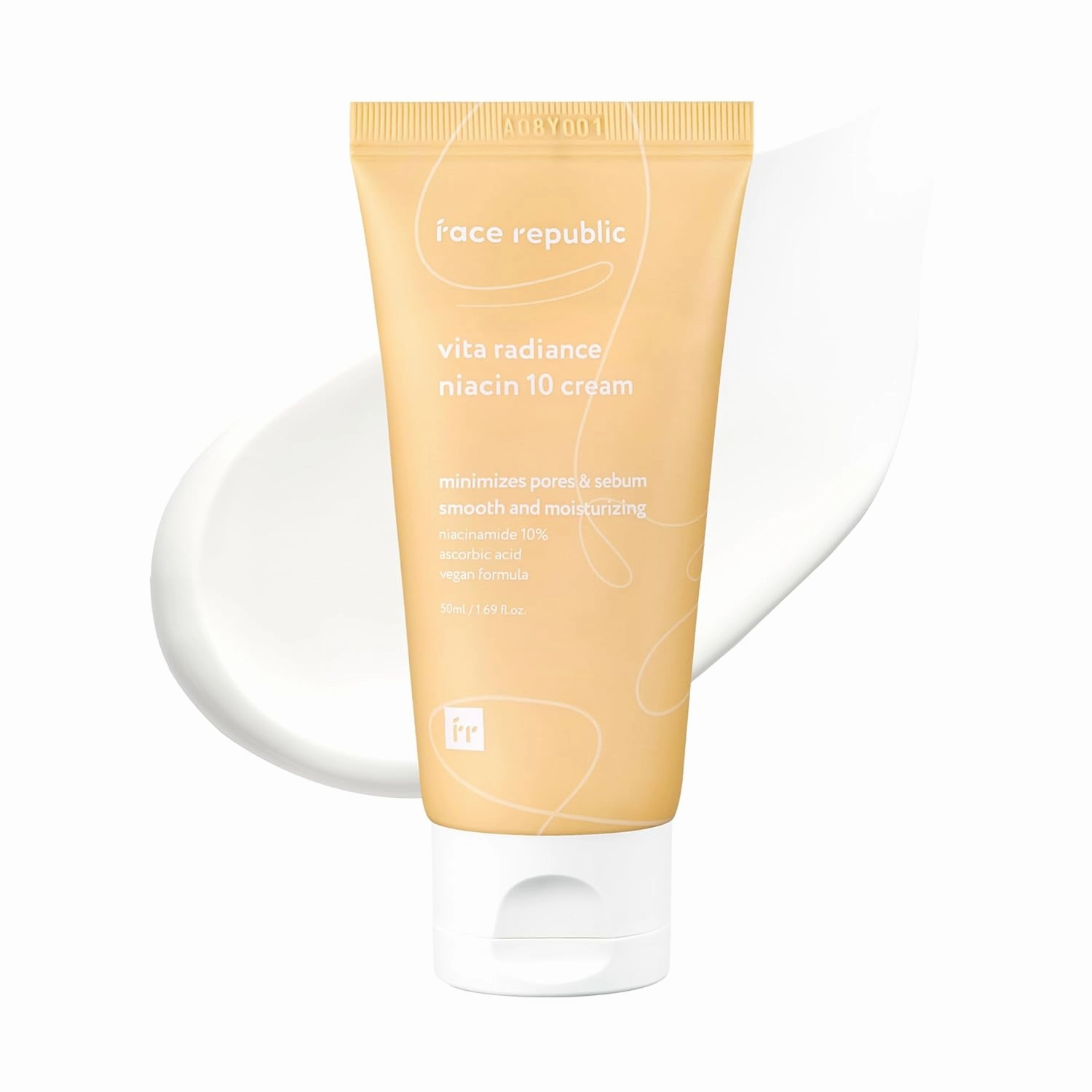 Face Republic Vita Radiance Niacin 10 Cream 50ml 1.69 fl oz | Revitalizing, Natural Coverage | Niacinamide 10%, Ascorbic Acid, Panthenol, Vitamins | Silky Finish | Vegan Korean Skincare