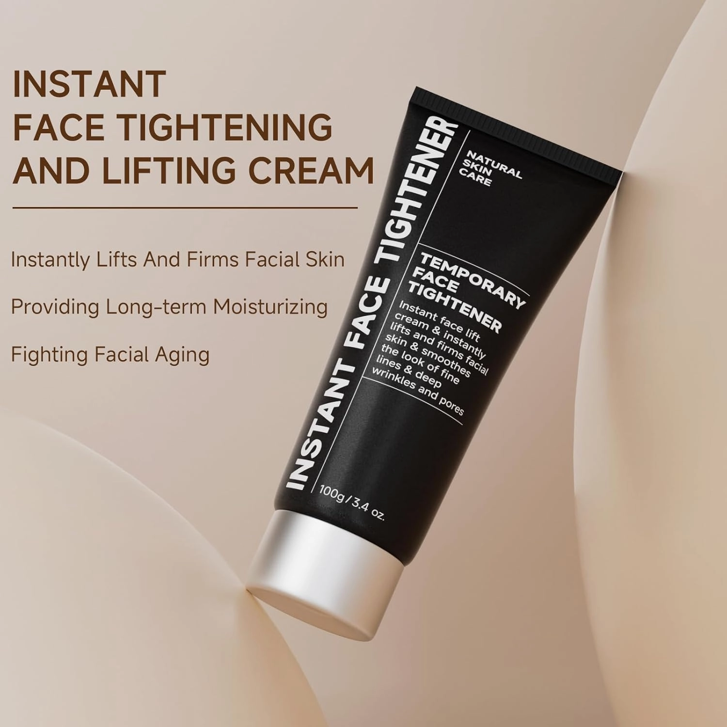 Face Tightener, Instant Face Lift Cream, Temporary Instant Wrinkle Filler for Skin Tightening and Lifting Cream Daily Moisturizer for Women Men, 100ml