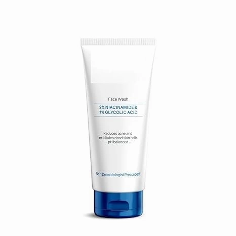 Face Wash | Unclogs pores and prevents pimples | Stops recurrence of acne | Contains 1% Glycolic Acid, Niacinamide |Suitable For Oily skin, Acne-prone Skin | Men & women | 100 ml