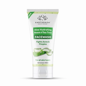 Face Wash | with Niacinamide, Green Tea Extract, Aloe Vera and Tea Trees Oil | For Men and Women | 100ml