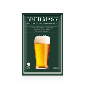 Father's Day Gift for Beer Lovers Skincare Face Mask – Beer-Inspired Face Mask | Hydrating & Revitalizing Skincare | Fun Gift for Beer Lovers Beer Girls, Dad, Mom, Groomsmen, Bachelor Parties