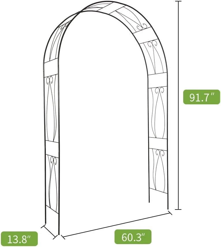 FIZZEEY Garden Arbors Arches Trellis for Climbing Plants Vines Outdoor