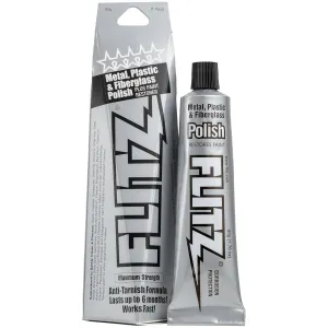 Flitz Metal Polish and Cleaner Paste, Also Works on Plastic, Fiberglass, Aluminum, Jewelry, Sterling Silver - Headlight Restoration and Rust Remover - Made in the USA - 1.76 OZ
