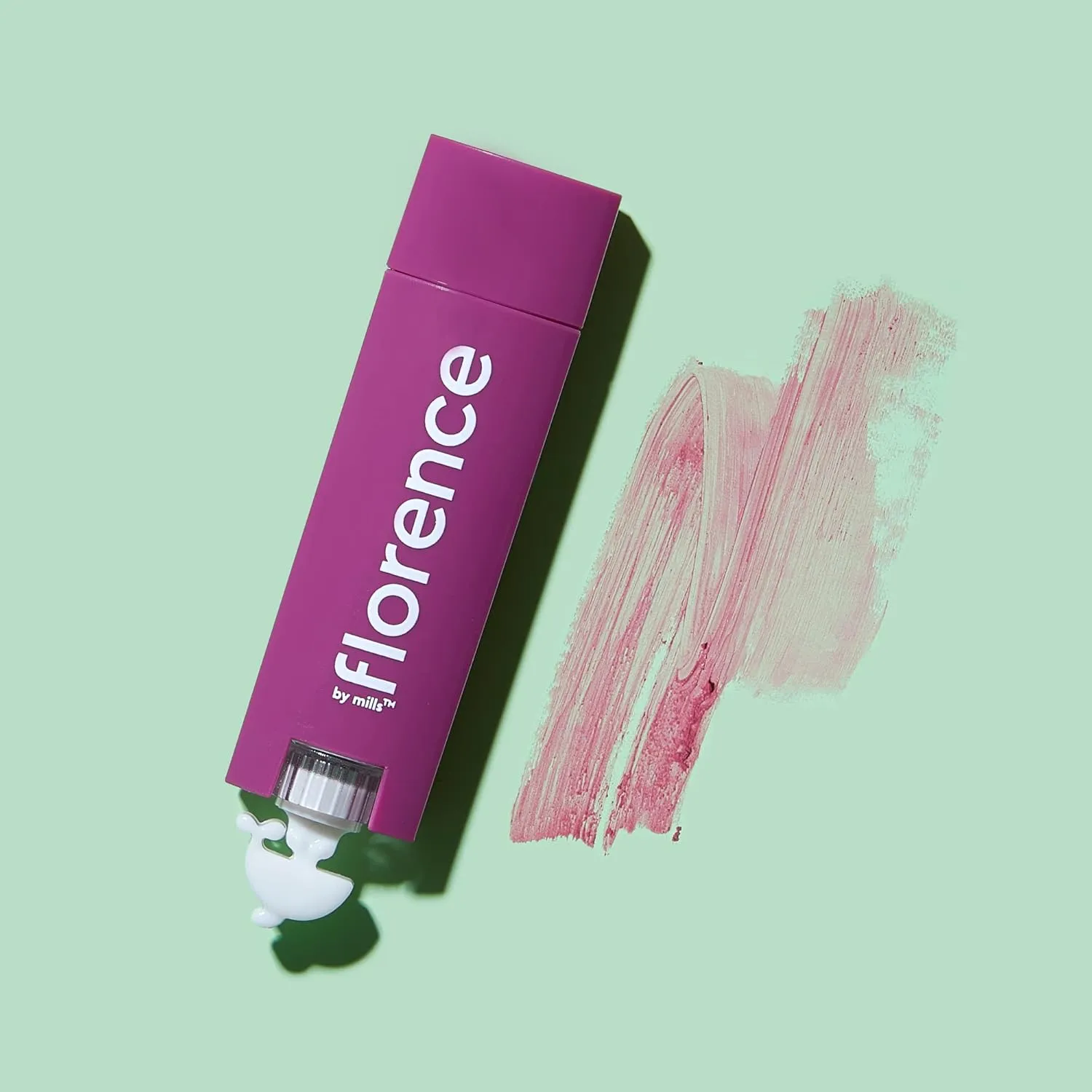 florence by mills Oh Whale! Tinted Lip Balm, Plum & Açai (Dark Purple), 0.15 oz/ 4.5g