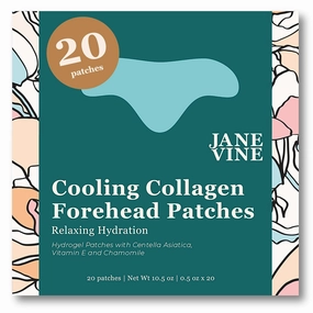 Forehead Wrinkle Patches - Anti Wrinkle Patches - Cooling Collagen Hydration - Wrinkles Treatment - Forehead Collagen Patches with Centella Asiatica, Vitamin E & Hyaluronic Acid - 20 Pcs