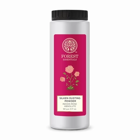 Forest Essentials Silken Dusting Powder, Indian Rose Absolute, 100g