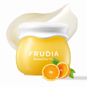 FRU.DIA Citrus Brightening Face Cream, Vitamin C Korean Face Moisturizer w/61% Mandarin Peel Extract, Melazero & Vitamin C for Radiant Skin (0.35 fl oz)