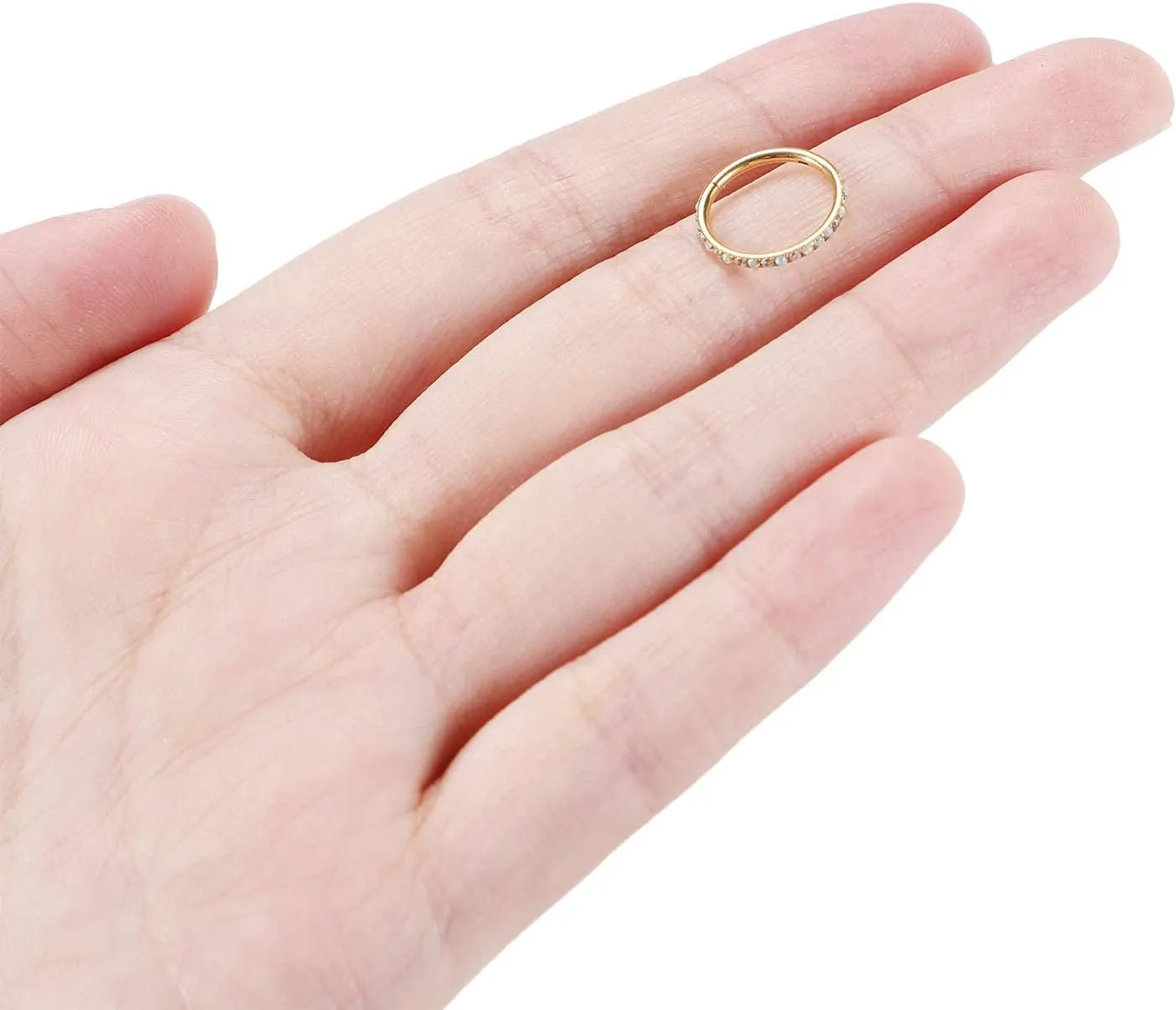 FUNLMO 20G 18G 16G 12G Nose Ring Hoop Conch Rook Daith Helix Tragus Piercing Jewelry 316L Surgical Steel Cartilage Earring Conch Hoop Earring Septum Jewelry Belly Lip Ring 5mm to 14mm