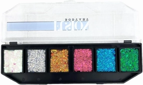 Fusion Body Art | 6 Color Glitter Cream Palette - Gala Sparkles