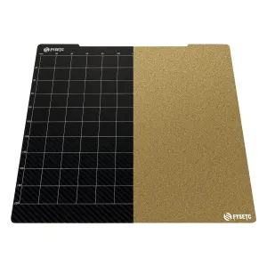 FYSETC Prusa Build Plate MK52 MK3S  MK4 Spring Steel Surface: Textured PEI - PET-CF Double-Sided Flexible PEI Sheet 253.8x241mm Hot Bed Cover for Filament PLA ABS for MK2 MK2.5 MK3 MK3S 3D Printer