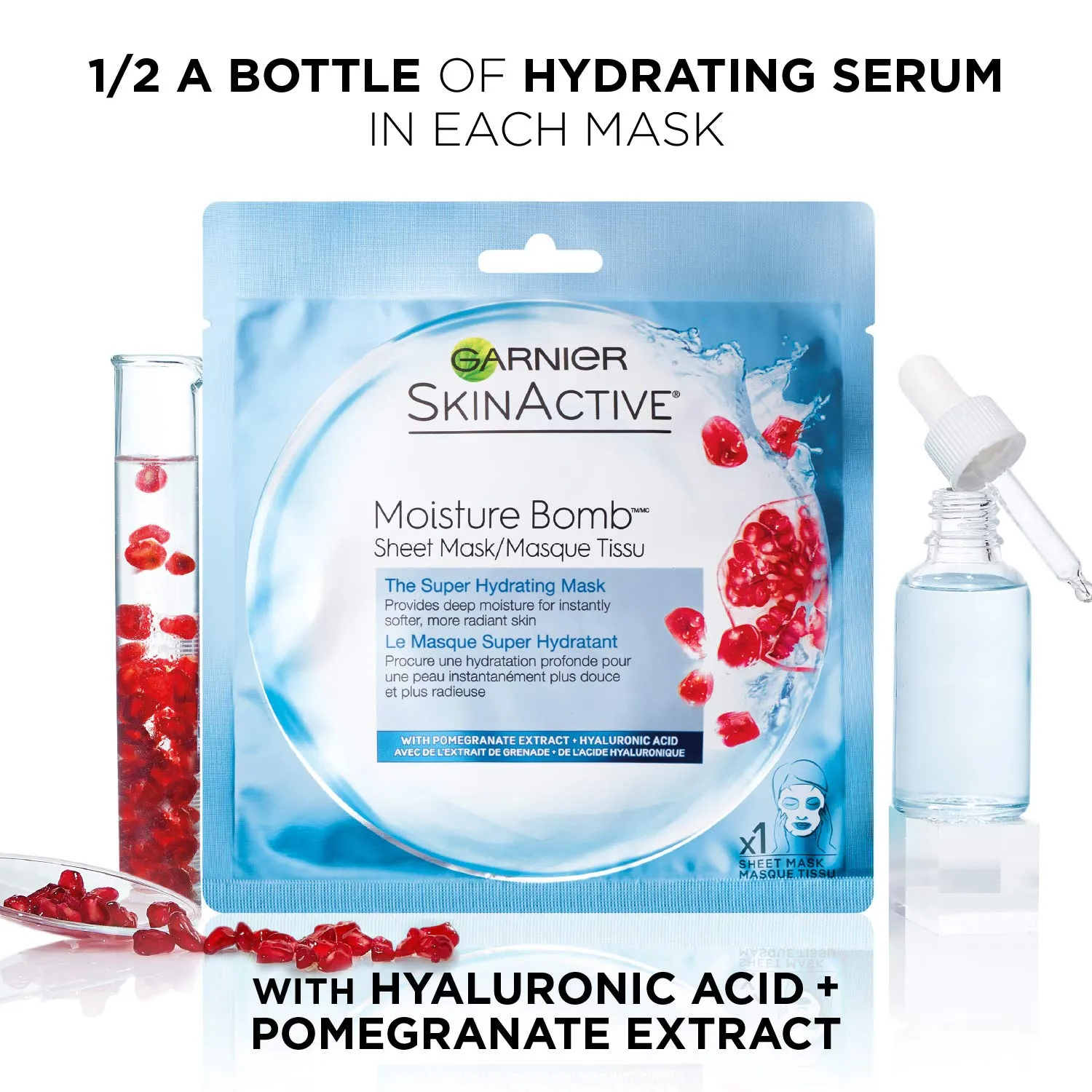 Garnier SkinActive Super Hydrating Sheet Mask, Hydrating, The Super Hydrating 6 Count