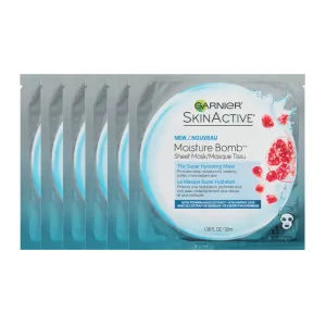 Garnier SkinActive Super Hydrating Sheet Mask, Hydrating, The Super Hydrating 6 Count