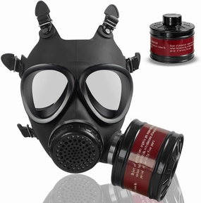 Gas Masks Survival Nuclear and Chemical - Gas Mask with 40mm Gas Mask Filter - Full Face Respirator Mask for Gases Chemicals Vapors Dust Painting Welding