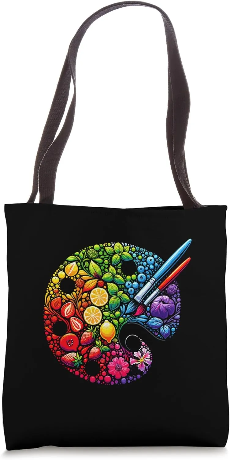 Gastronomic Hues - Edible Artwork Palette Vector Tote Bag