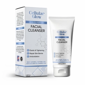 GHK-Cu Face Wash – Anti-Aging Copper Peptide Cleanser for Hydrated, Radiant Skin – Gentle & Hydrating Formula for All Skin Types
