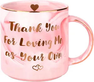 Gifts for Stepmom from Stepdaughter Stepson,12oz Novelty Coffee Mug for Stepmother,Personalized Birthday Gifts for Stepmom,Christmas Anniversary Retirement Mothers Day Present for Mother in Law Women