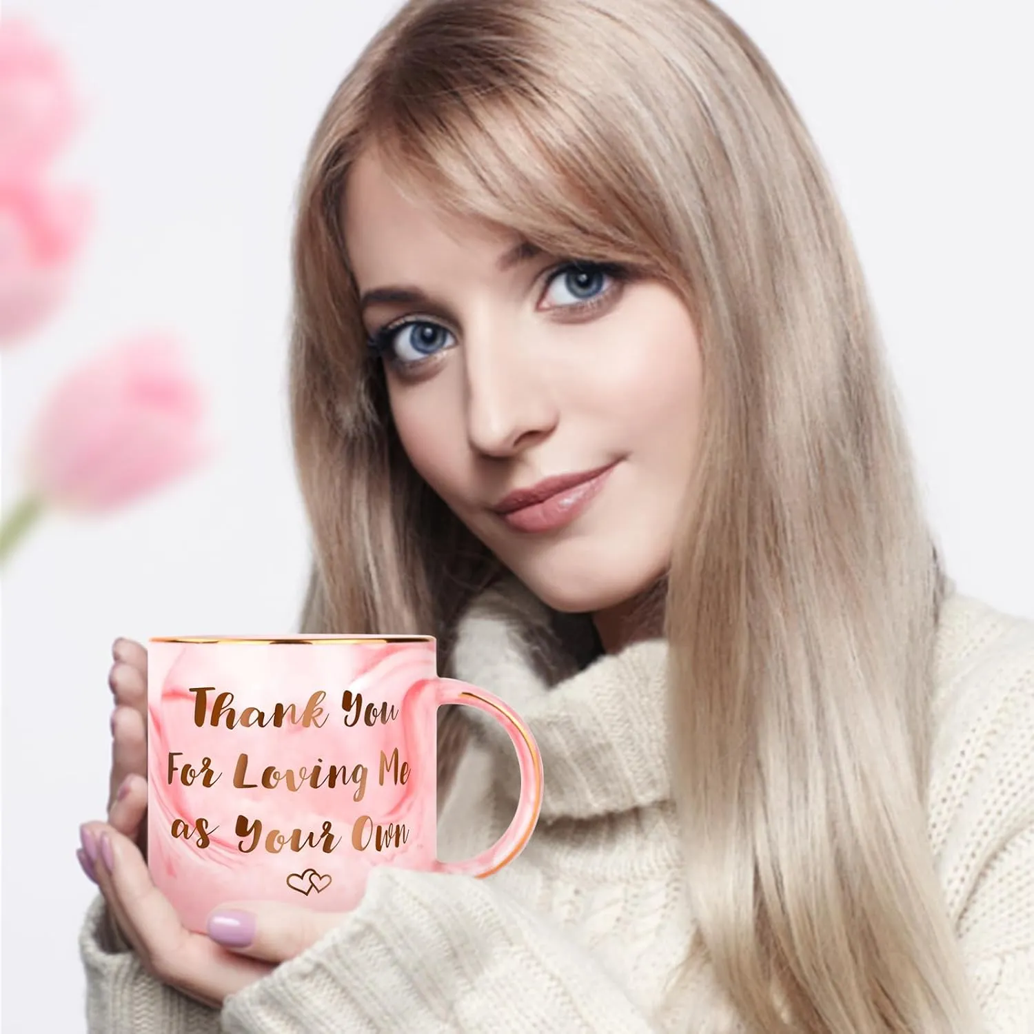 Gifts for Stepmom from Stepdaughter Stepson,12oz Novelty Coffee Mug for Stepmother,Personalized Birthday Gifts for Stepmom,Christmas Anniversary Retirement Mothers Day Present for Mother in Law Women