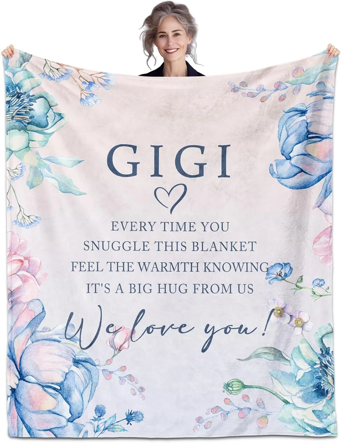 Gigi Gifts for Grandma, Gifts for Gigi, Gigi Gifts, Blankets for Gigi 60" x 50", Gigi Gifts for Mothers Day, Gigi Birthday Gifts, Gifts for Gigi from Grandkids, Gigi Gifts Ideas for Christmas