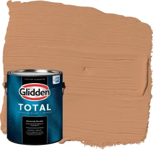 Glidden Total Interior Wall Paint & Primer All-in-One, Hitching Post/Orange, Eggshell, 1 Gallon