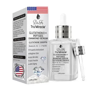 Glutathione Serum with 5 Peptides -20,000ppm Glutathione brightening 50X dark spot Serum for Face- Hyperpigmentation Serum, Anitoxidants B3,B5 C E Niacinamide fights Aging Signs [5 serum in 1]