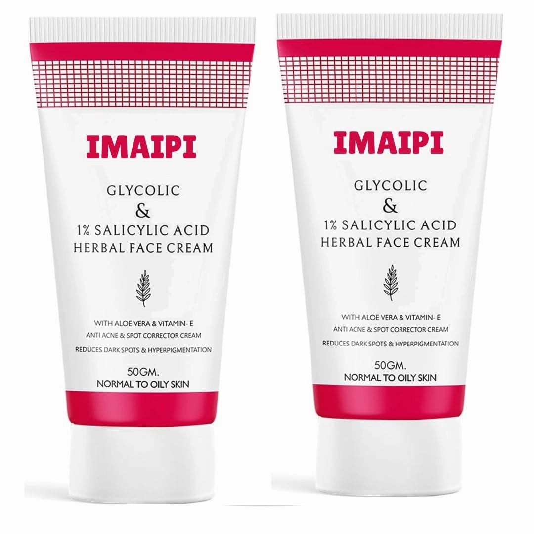 Glycolic & Salicylic Acid Face Cream, Pack of 2,50gm, Dark Spot Tre.at.mnt