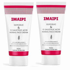 Glycolic & Salicylic Acid Face Cream, Pack of 2,50gm, Dark Spot Tre.at.mnt