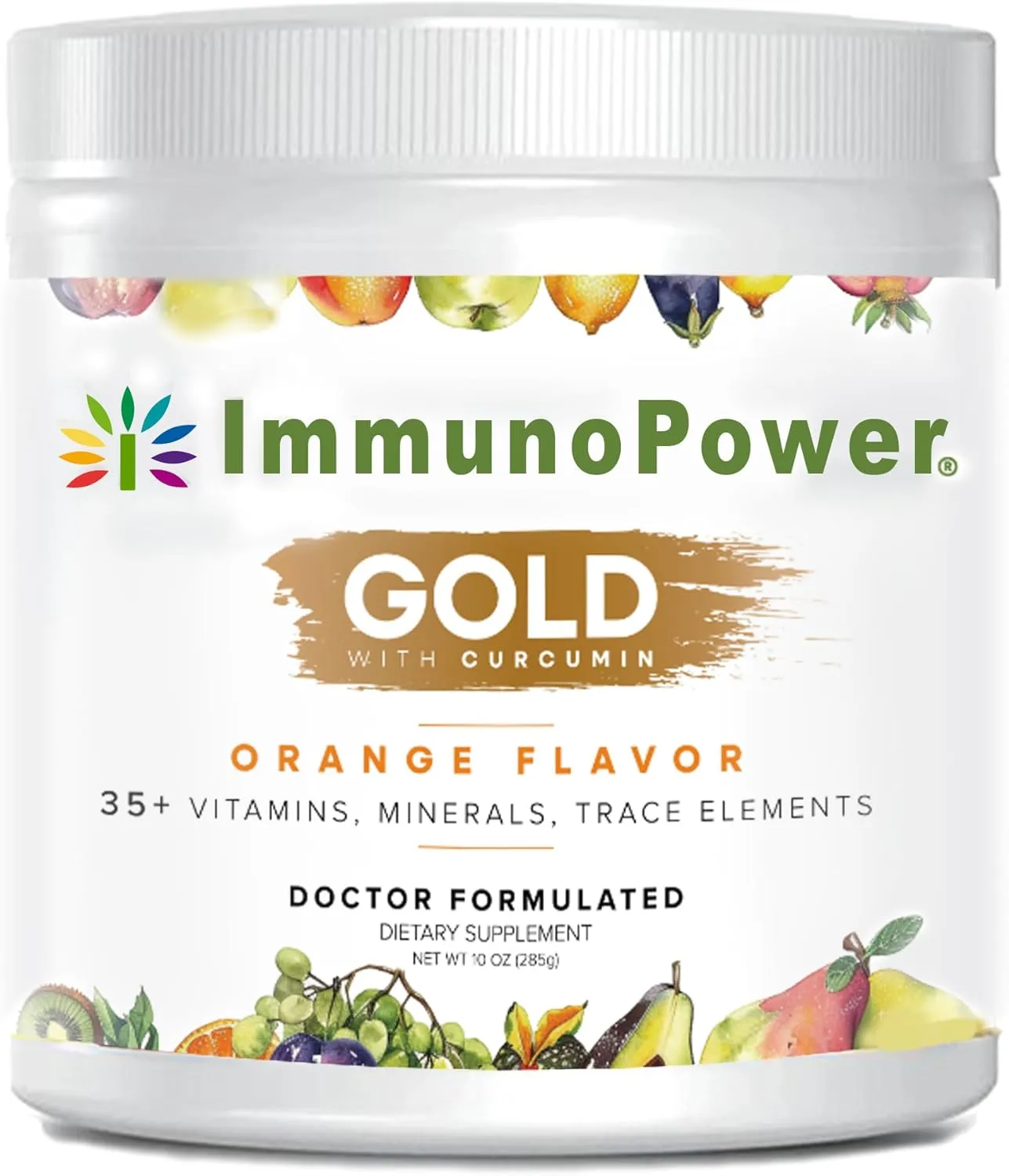 Gold - Immune Support - Targeted to Help Increase Natural Killer Cell Activity with 35  Vitamins Minerals - Powder Formula - Orange Flavor