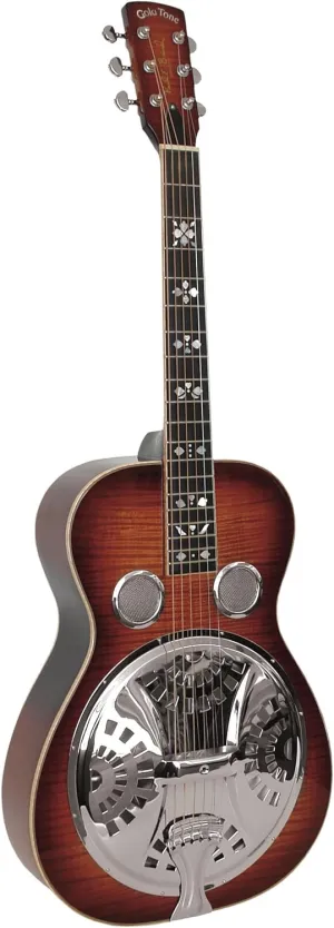 Gold Tone Paul Beard Signature Series PBR-D Roundneck Resonator Deluxe Guitar (Tobacco Sunburst)