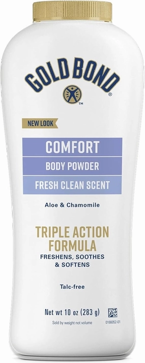 Gold Bond Ultimate Comfort Body Powder, Aloe & Chamomile 10-Ounce Bottles (Pack of 4)