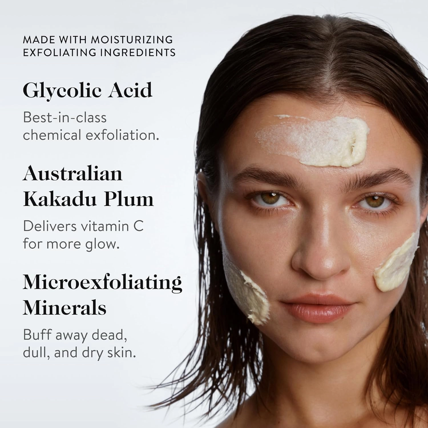 goop Beauty Microderm Face Exfoliator 2-Pack | At-Home Microdermabrasion with Glycolic Acid & Exfoliating Minerals | Smooths Skin Texture | Clean Face Scrub | Silicone & Paraben Free | 1.7 fl oz
